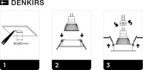 DK3021-BK Встраиваемый светильник, IP 20, 10 Вт, GU5.3, LED, черный, пластик в Нижнем Тагиле - nizhniy-tagil.ok-mebel.com | фото 5