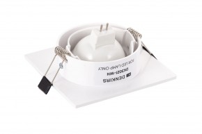 DK3021-WH Встраиваемый светильник, IP 20, 10 Вт, GU5.3, LED, белый, пластик в Нижнем Тагиле - nizhniy-tagil.ok-mebel.com | фото 4