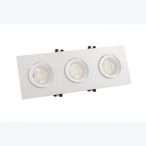 DK3023-WH Встраиваемый светильник, IP 20, 10 Вт, GU5.3, LED, белый, пластик в Нижнем Тагиле - nizhniy-tagil.ok-mebel.com | фото 2