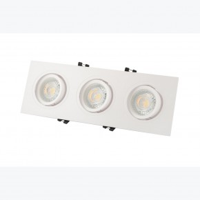 DK3023-WH Встраиваемый светильник, IP 20, 10 Вт, GU5.3, LED, белый, пластик в Нижнем Тагиле - nizhniy-tagil.ok-mebel.com | фото 3