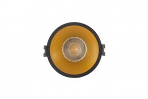 DK3026-BG Встраиваемый светильник, IP 20, 10 Вт, GU5.3, LED, черный/золотой, пластик в Нижнем Тагиле - nizhniy-tagil.ok-mebel.com | фото