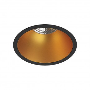 DK3026-BG Встраиваемый светильник, IP 20, 10 Вт, GU5.3, LED, черный/золотой, пластик в Нижнем Тагиле - nizhniy-tagil.ok-mebel.com | фото