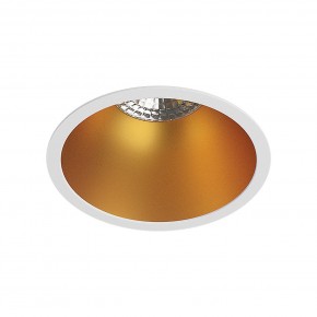 DK3026-WG Встраиваемый светильник, IP 20, 10 Вт, GU5.3, LED, белый/золотой, пластик в Нижнем Тагиле - nizhniy-tagil.ok-mebel.com | фото
