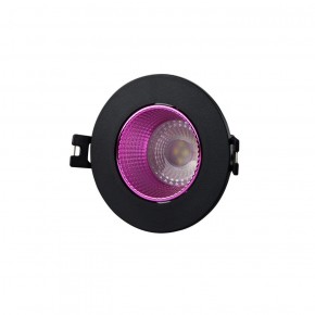 DK3061-BK+PI Встраиваемый светильник, IP 20, 10 Вт, GU5.3, LED, черный/розовый, пластик в Нижнем Тагиле - nizhniy-tagil.ok-mebel.com | фото