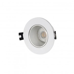 DK3061-WH+CH Встраиваемый светильник, IP 20, 10 Вт, GU5.3, LED, белый/хром, пластик в Нижнем Тагиле - nizhniy-tagil.ok-mebel.com | фото
