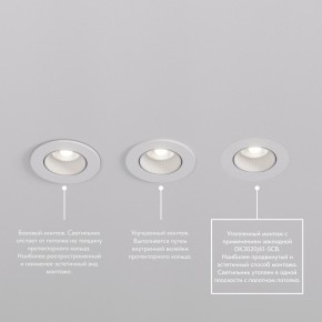 DK3061-WH Встраиваемый светильник, IP 20, 10 Вт, GU5.3, LED, белый/белый, пластик в Нижнем Тагиле - nizhniy-tagil.ok-mebel.com | фото 4