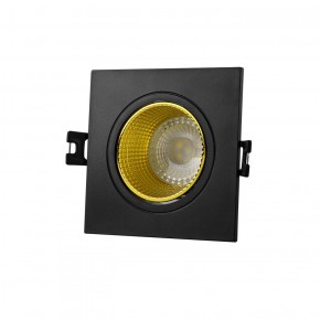 DK3071-BK+YE Встраиваемый светильник, IP 20, 10 Вт, GU5.3, LED, черный/желтый, пластик в Нижнем Тагиле - nizhniy-tagil.ok-mebel.com | фото