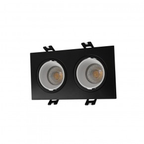 DK3072-BK+WH Встраиваемый светильник, IP 20, 10 Вт, GU5.3, LED, черный/белый, пластик в Нижнем Тагиле - nizhniy-tagil.ok-mebel.com | фото 1