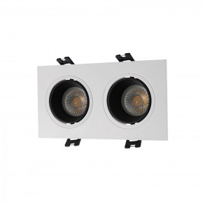 DK3072-WH+BK Встраиваемый светильник, IP 20, 10 Вт, GU5.3, LED, белый/черный, пластик в Нижнем Тагиле - nizhniy-tagil.ok-mebel.com | фото