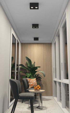 DK3085-BK+CH Светильник накладной IP 20, 10 Вт, GU5.3, LED, черный/хром, пластик в Нижнем Тагиле - nizhniy-tagil.ok-mebel.com | фото 2