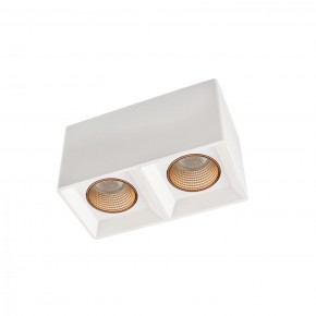 DK3085-WH+BR Светильник накладной IP 20, 10 Вт, GU5.3, LED, белый/бронзовый, пластик в Нижнем Тагиле - nizhniy-tagil.ok-mebel.com | фото
