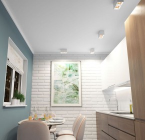 DK3085-WH+BR Светильник накладной IP 20, 10 Вт, GU5.3, LED, белый/бронзовый, пластик в Нижнем Тагиле - nizhniy-tagil.ok-mebel.com | фото 2