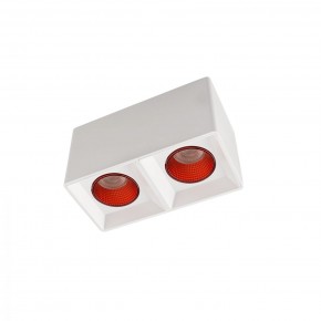 DK3085-WH+RD Светильник накладной IP 20, 10 Вт, GU5.3, LED, белый/красный, пластик в Нижнем Тагиле - nizhniy-tagil.ok-mebel.com | фото