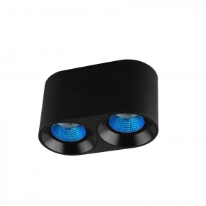 DK3096-BK+CY Светильник накладной IP 20, 10 Вт, GU5.3, LED, черный/голубой, пластик в Нижнем Тагиле - nizhniy-tagil.ok-mebel.com | фото