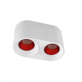 DK3096-WH+RD Светильник накладной IP 20, 10 Вт, GU5.3, LED, белый/красный, пластик в Нижнем Тагиле - nizhniy-tagil.ok-mebel.com | фото