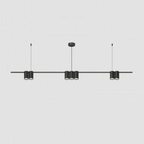 DK4063-BK Подвесной светильник ORBIT, IP20, 7xGU10 LED до 15 Вт, черный матовый, алюминий в Нижнем Тагиле - nizhniy-tagil.ok-mebel.com | фото