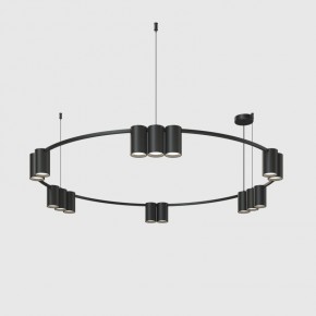 DK4067-BK Подвесной светильник ORBIT, IP20, 15xGU10 LED до 15 Вт, черный матовый, алюминий в Нижнем Тагиле - nizhniy-tagil.ok-mebel.com | фото