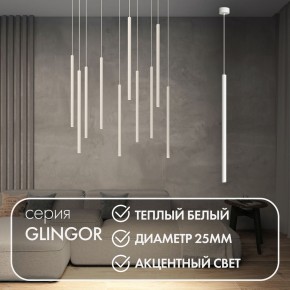 DK4303-WH Подвесной светильник со встроенным светодиодом, 5W, IP 20, 3000K, белый, алюминий в Нижнем Тагиле - nizhniy-tagil.ok-mebel.com | фото 3