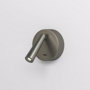 DK5072-DN Бра SHINE WALL со светодиодом, D104*H68, IP20, 3000К, 3W, RA?90, темный никель, алюминий в Нижнем Тагиле - nizhniy-tagil.ok-mebel.com | фото
