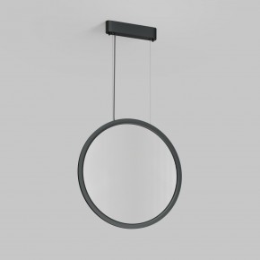 DK6606-BK Подвесной вертикальный светильник Veil со светодиодом H1700 d600 220V 48W 3000-6000K IP20 черный алюминий в Нижнем Тагиле - nizhniy-tagil.ok-mebel.com | фото 2