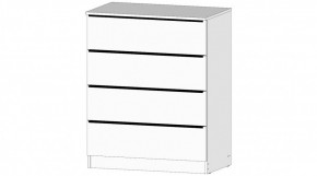 ЭЛЕГАНТ Комод 4 ящика (белый) в Нижнем Тагиле - nizhniy-tagil.ok-mebel.com | фото