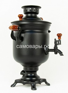 Электрический самовар "Черный Русский" матовая банка на 3 литра (Ограниченная серия) в Нижнем Тагиле - nizhniy-tagil.ok-mebel.com | фото 2