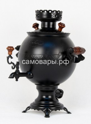 Электрический самовар "Черный Русский" матовый шар на 3 литра. Ограниченная серия. в Нижнем Тагиле - nizhniy-tagil.ok-mebel.com | фото 1