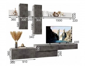 ФРИДА Гостиная (Белый/Обсидиан) в Нижнем Тагиле - nizhniy-tagil.ok-mebel.com | фото 3