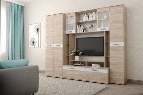 Гостиная Белла (Дуб Сонома/Белый глянец) в Нижнем Тагиле - nizhniy-tagil.ok-mebel.com | фото