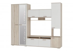 Гостиная Лукас (Сонома/Белый) в Нижнем Тагиле - nizhniy-tagil.ok-mebel.com | фото 2