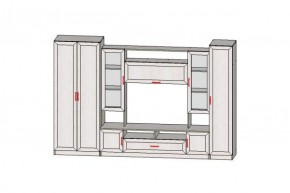 Гостиная ПРАГА-1 Анкор белый в Нижнем Тагиле - nizhniy-tagil.ok-mebel.com | фото 2