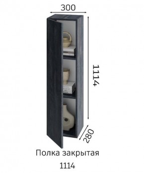 ХЛОЯ Гостиная (Дуб Вотан/Обсидиан) модульная в Нижнем Тагиле - nizhniy-tagil.ok-mebel.com | фото 4