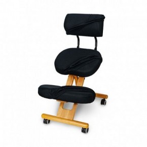 Коленный стул со спинкой Smartstool KW02В + Чехлы в Нижнем Тагиле - nizhniy-tagil.ok-mebel.com | фото