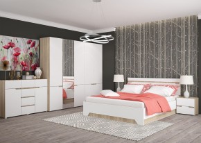 Комод 1200 АНТАЛИЯ (Сонома/Белый софт) в Нижнем Тагиле - nizhniy-tagil.ok-mebel.com | фото 3