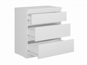 Комод КАСТОР с тремя ящиками, цвет белый в Нижнем Тагиле - nizhniy-tagil.ok-mebel.com | фото 2