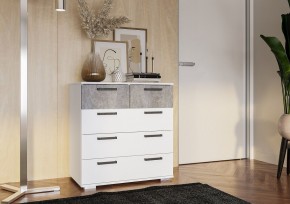 Комод Стандарт-5 NEW (белый/цемент светлый) в Нижнем Тагиле - nizhniy-tagil.ok-mebel.com | фото 3
