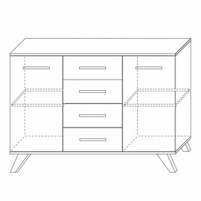 Комодино Вега Скандинавия в Нижнем Тагиле - nizhniy-tagil.ok-mebel.com | фото 5