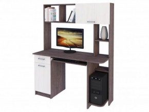 Компьютерный стол №14 (Анкор белый/Анкор темный) в Нижнем Тагиле - nizhniy-tagil.ok-mebel.com | фото