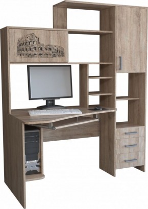 Компьютерный стол КЛ №6.0 левый (Дуб баррик) в Нижнем Тагиле - nizhniy-tagil.ok-mebel.com | фото