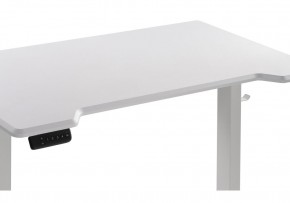 Компьютерный стол Маркос с механизмом подъема 120х75х75 белый / шагрень белая в Нижнем Тагиле - nizhniy-tagil.ok-mebel.com | фото 6