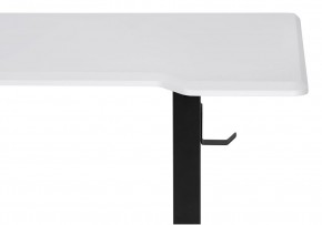 Компьютерный стол Маркос с механизмом подъема 140х80х75 белая шагрень / черный в Нижнем Тагиле - nizhniy-tagil.ok-mebel.com | фото 6