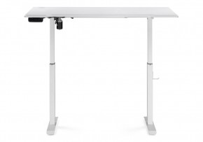 Компьютерный стол Маркос с механизмом подъема 140х80х75 белый / шагрень белая в Нижнем Тагиле - nizhniy-tagil.ok-mebel.com | фото 4