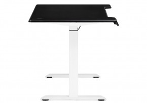 Компьютерный стол Маркос с механизмом подъема 140х80х75 черная шагрень / белый в Нижнем Тагиле - nizhniy-tagil.ok-mebel.com | фото 5