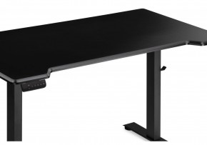 Компьютерный стол Маркос с механизмом подъема 140х80х75 черный / шагрень черная в Нижнем Тагиле - nizhniy-tagil.ok-mebel.com | фото 6