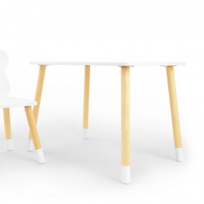 Комплект детской мебели стол и стул Звездочка (Белый/Белый/Береза) в Нижнем Тагиле - nizhniy-tagil.ok-mebel.com | фото