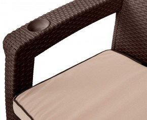 Комплект кресел Yalta Premium Double Seat (Ялта) шоколадный (+подушки под спину) в Нижнем Тагиле - nizhniy-tagil.ok-mebel.com | фото 2