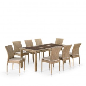 Комплект плетеной мебели T365/Y380B-W65 Light Brown (8+1) в Нижнем Тагиле - nizhniy-tagil.ok-mebel.com | фото 1