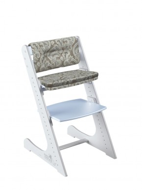 Комплект растущий стул и подушки Конёк Горбунёк Комфорт  (Бело-небесный, Арабика) в Нижнем Тагиле - nizhniy-tagil.ok-mebel.com | фото