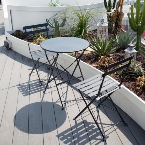 Комплект садовой мебели OTS-001R (стол + 2 стула) металл в Нижнем Тагиле - nizhniy-tagil.ok-mebel.com | фото 2