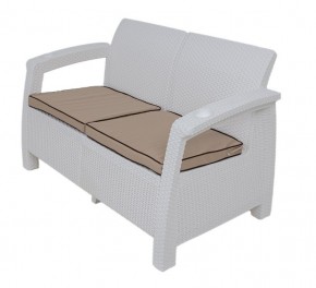 Комплект уличной мебели Yalta Premium Terrace Set (Ялта) белый (+подушки под спину) в Нижнем Тагиле - nizhniy-tagil.ok-mebel.com | фото 2